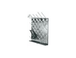 Modular stainless steel drying rack, 60 white pegs
