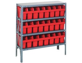 12IN X 36IN X 39IN 24 RED 8IN BINS