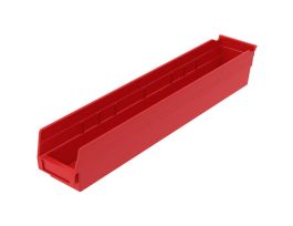 BIN SHELF BIN 23-5/8 X 4-1/8 X 4 RED