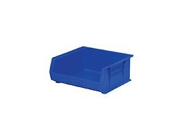 Stackable Bin, 7" High, PACK OF 6 BINS (BLUE)