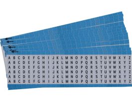 Alphabetical Aluminum Upper Case Wire Marking Cards, A to Z 650 Total