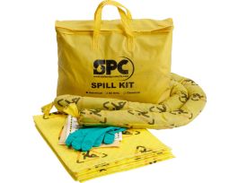 BRIGHTSORB® Portable Economy Spill Control Kit - Chemical Application, Printed with Caution Warning