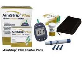 AIMSTRIP PLUS BLOOD GLUCOSE STARTER KIT