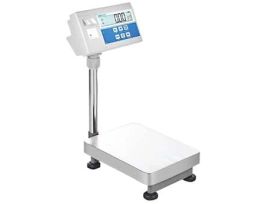 Industrial Bench Scale with Built-In Label Printer, 130lb/60kg, 11.8" x 15.7" Platform