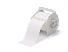 All Weather Permanent Adhesive Vinyl Label Tape for GlobalMark Printer - 2.25" White