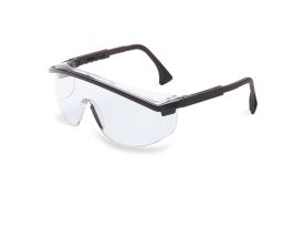 Uvex Astrospec 3000 Black Frame, Clear Lens, Uvextreme Anti-fog Coating, Duoflex Temples