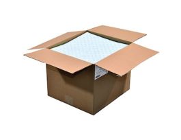 Premium Oil-Only Blue Spill Pad, Medium-Weight, 16" x 18", 100/Case