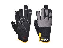 GLOVE POWERTOOL PRO LEATHER BLACK LARGE
