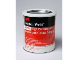 3M™ Nitrile High Performance Rubber and Gasket Adhesive 847, Brown, 1 Quart, 12 Can/Case