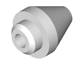 PTFE Cone (Ferrule) for Connector and Valve Caps, 2.0 mm; 4/pk