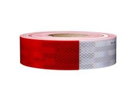 3M™ Diamond Grade™ Conspicuity Markings 983-32, Red/White, 2 in x 54 in, 55/Carton