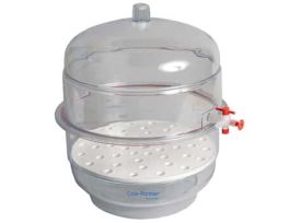 Vacuum Desiccator with Polycarbonate Cover and Base, 10"/250 mm dia