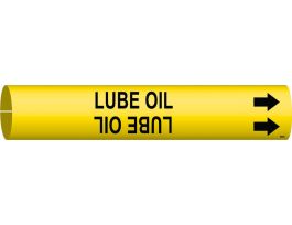 Lube Oil Pipe Marker, Fits Pipes 0.75" Dia. Thru 1.375" Dia.