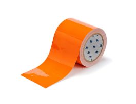 ToughStripe® Floor Marking Tape Roll -  Polyester, Solid Color, Orange, 4" x 100'
