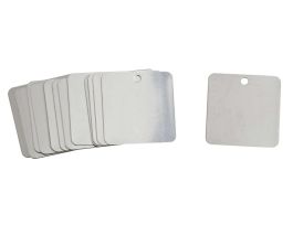 Blank Valve Tags, 2" H x 2" W, Steel