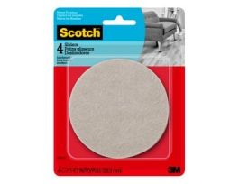 Scotch™ Felt Furniture Movers SP661-NA, Adhesive 3.5in 4pk
