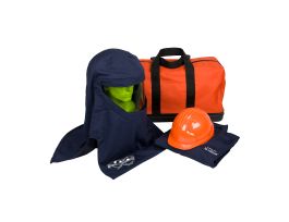 33 Cal Kit, Coverall, Hard Hat, Hood, Bag, Safety Glasses, 3X