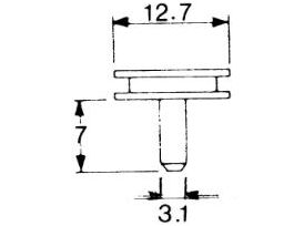 AL'M MOUNT SLOTTED HEAD 50/PK