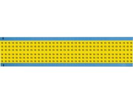 Numerical Wire Markers Repositionable Vinyl 0.75in H Legend: 15, 1800 Total YL