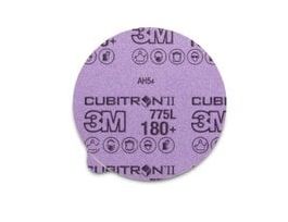 3M™ Cubitron™ II Stikit™ Film Disc 775L, 180+, 6 in x NH, Linered w/Tab, Die 600Z, 50/Carton, 250 ea/Case