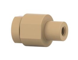 Nonmetallic Inline Check Valve, 1 psi, 0.02" ID, 10-32 (F) to 10-32 (F) Coned; 1/EA