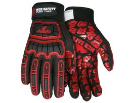 GLOVES FLEX TUFF WITH RED/BLACK
