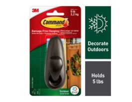 Command™ Outdoor Large Metal Hook, Oil Rubbed Bronze FC13-ORB-AWES