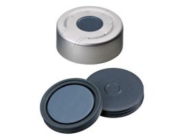 Aluminum Crimp Cap, 20 mm Dia., Pressure Release, Pharma-Fix Butyl/PTFE Septum; 1000/pk