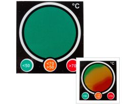 3-Level 50°C-70°C, Green/Red/Yellow, 2.05" H x 1.89" W