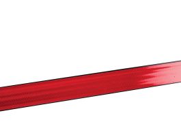 BriteSide Reflective Panels, Red, 6' H x 3" W, Diamond Grade Reflective