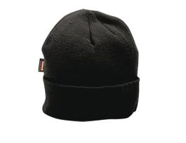 CAP HI-VIS INSULATED KNIT ACRYLIC BLACK
