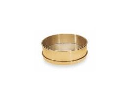 Receiving Pan with Fitted Rim for Nesting 8" Half Height Brass Sieves