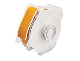 GlobalMark High Performance Polyester Labels 1.125 in W x 100 ft L Ochre