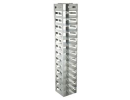 Vertical/Chest Freezer Rack with Spring Clips for Standard 2" Boxes, 14 box capacity