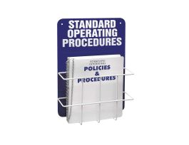 Standard Operation Procedures Center, Backboard Color: White on Blue