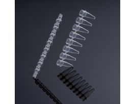 TUBE PCR DOMD CAP 8-STRIP PP CLEAR 0.2ML