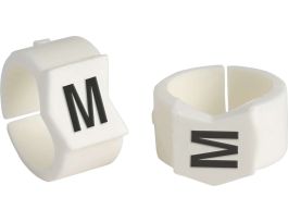 ClipSleeve Wire Markers Size 45 Nylon 0 AWG - 0 AWG, M Pack of 50 Pieces