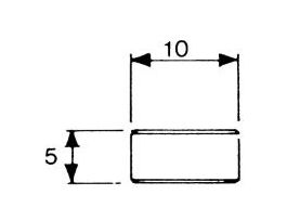 AL. MOUNT JEOL 10MMX5MM 100/PK