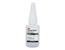 3M™ Scotch-Weld™ Plastic & Rubber Instant Adhesive PR Gel, Clear, 20 Gram, 10 Each/Case