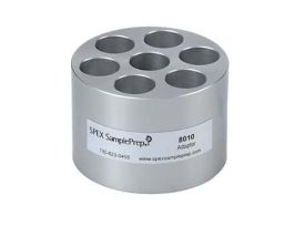 Multiple Sample Vial Adapter, Holds Seven 1/2" (12.7 mm) Dia Vials; 1/EA
