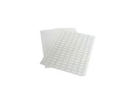 Microtube Printer Labels, White, 1-1/4" x 1/2"; 1000/Pk