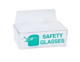 Safety Glasses Holder, Hinged Cover