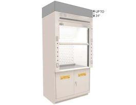 Adjustable Height Fume Hood Ceiling Enclosure, 60" Wide