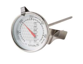 Candy / Deep Fry Analog Dial Thermometer with 6" Stem