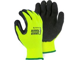 RUBBER PALM  HV YELLOW KNIT  LARGE