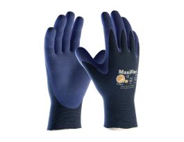 KNIT NYLON GLOVE W/ NITRILE MICROFOAM GRIP L