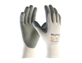 PREM GRY FOAM NIT  COATED PALM / FINGERTIPS WHT