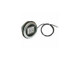 Round Hole Mount Panel Thermometer, LCD