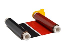 BBP85 Series R10000 Printer Ribbon, Each, Black/Red, 8.8" W