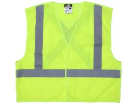 SAFETY VEST CL2 TEAR-AWAY X-BACK 2IN